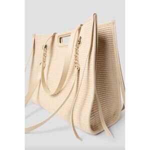 Maje Cabasrafi Cream Woven Bag